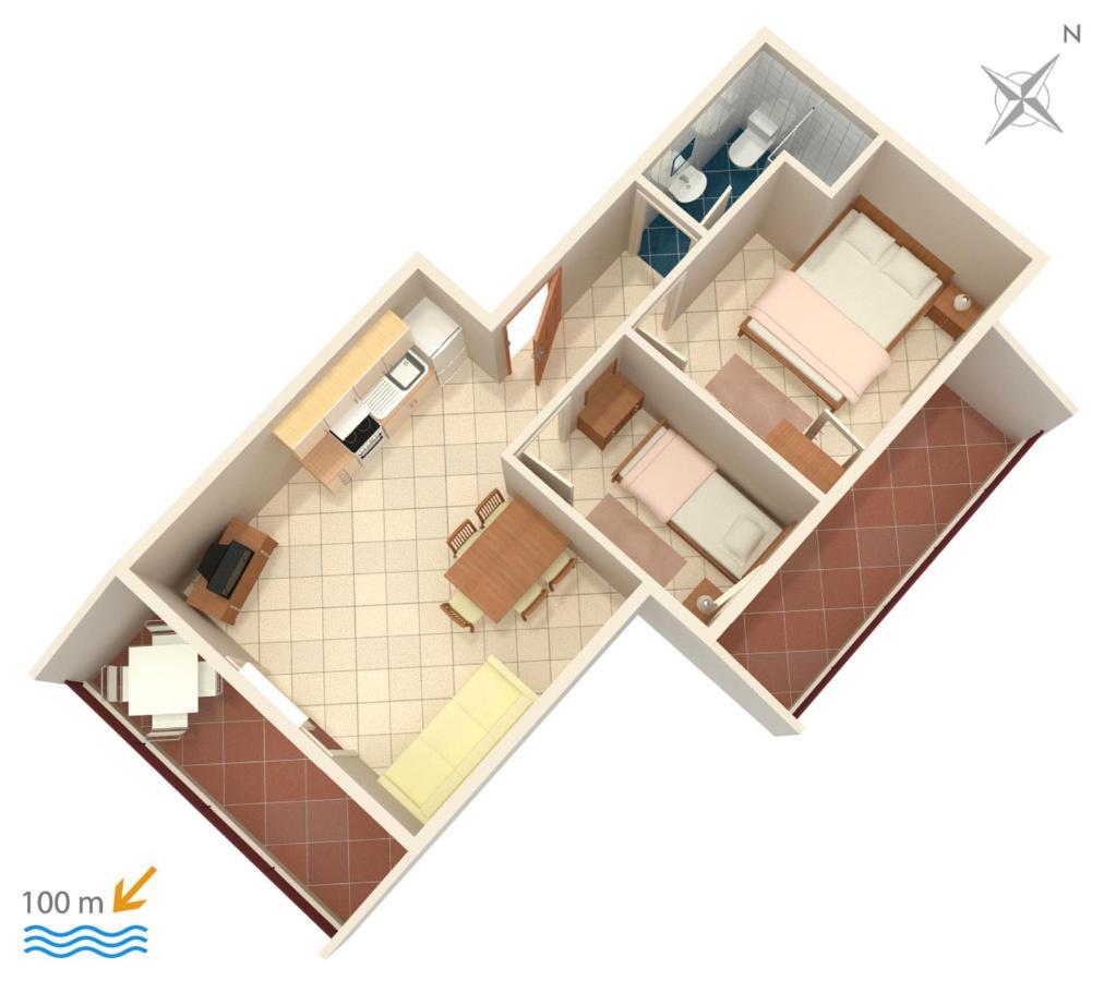 Apartments By The Sea Vinisce, Trogir - 5229 外观 照片